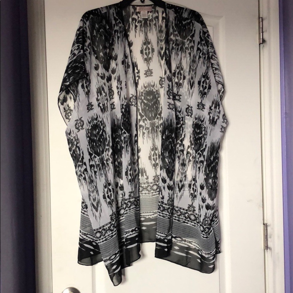 Black/ white cardigan